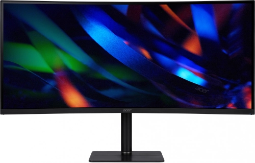 Монитор 34 Acer CZ342CURVbmiphuzx (UM.CC2EE.V01) Монитор/ ACER CZ342CURVbmiphuzx 34, ZeroFrame, Curved 1000R Black, 21:9, VA, 3440x1440, 1 / 0,5ms, 300cd, 180Hz, 1xHDMI(2.0) + 1xDP(1.4) + 1xType-C(65W) + Audio out + USB2.0+USB-B (2up 2down), Speakers 3Wx2, FreeSync Premium, HDR (UM.CC2EE.V01) фото 2
