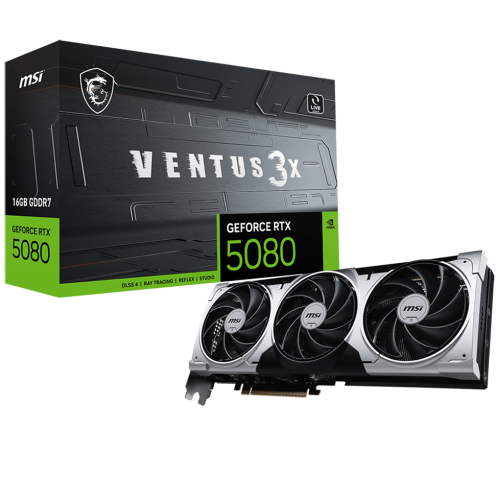 Видеокарта PCIE16 RTX5080 16GB RTX 5080 16G VENTUS 3X PLUS MSI