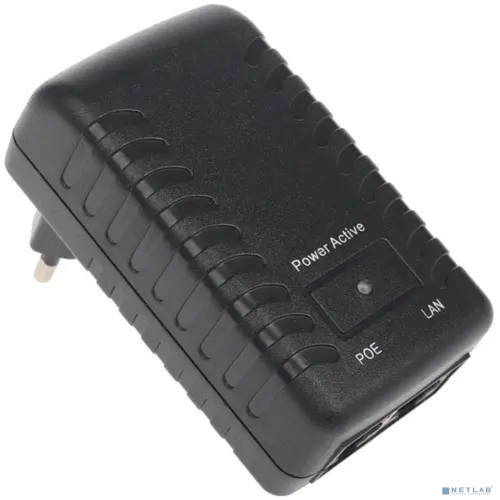 ORIENT SAP-48POE 1A, PoE инжектор питания 48W, AC 100-240V/ DC 48V, 1.0A, вход: RJ45 LAN 10/ 100, выход: RJ45 PoE тип B (4/ 5+,7/ 8-), совместим с оборудованием PoE IEEE 802.3af, (30428)