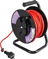 Сетевой удлинитель Buro BU-PSR4.50/G-16 50м (4 розетки) оранжевый (коробка)