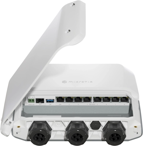 Маршрутизатор/ RB5009UPr+S+OUT Wired router 2.5 Gigabit Ethernet, Gigabit Ethernet White фото 5