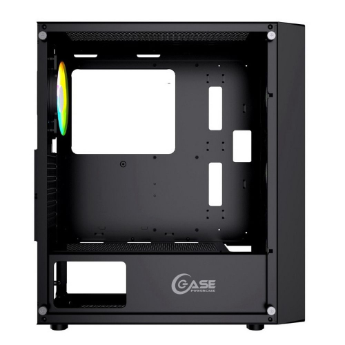 Powercase CMIEB-F4S Корпус Mistral Evo, Tempered Glass, 1x 120mm PWM ARGB fan + ARGB Strip + 3x 120mm PWM non LED fan, чёрный, ATX (CMIEB-F4S) фото 4