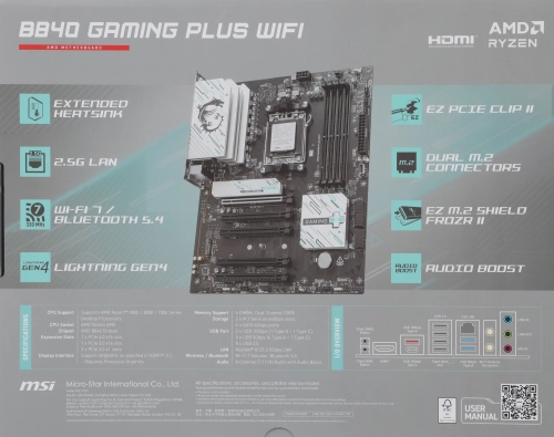 Материнская плата/ B840 GAMING PLUS WIFI фото 10