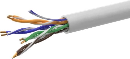Кабель информационный NetOn 01-0302 кат.5E U/ UTP 4X2X0.51AWG PVC внутренний 305м серый