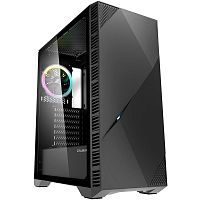 Корпус ZALMAN Z3 ICEBERG, ATX, BLACK, WINDOW, 5x3.5", 1x2.5", 2xUSB2.0, 1xUSB3.0, FRONT 1x120mm ARGB, REAR 1x120mm ARGB (Z3 ICEBERG BLACK)