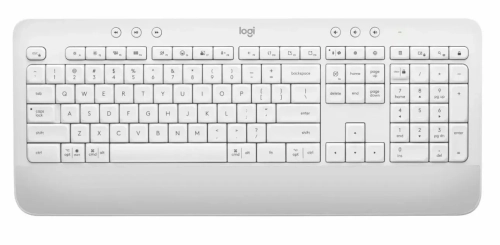 Клавиатура Logitech K650 белый USB беспроводная BT/Radio (подставка для запястий) (920-010986)