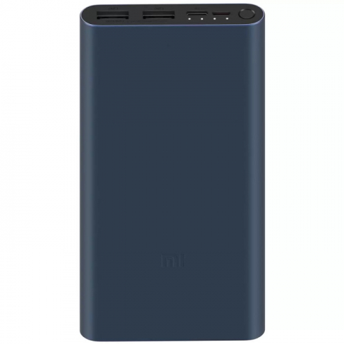 Внешний аккумулятор Xiaomi Mi Power Bank 3 Fast Charge 18W PLM13ZM 10000mAh 2.4A QC 2xUSB (VXN4274GL)