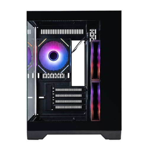 1STPLAYER MEGAVIEW MV5-TP ARGB Black / mATX / 3x120mm ARGB fans / MV5-TP-BK-2FC7R-1FC7 фото 2