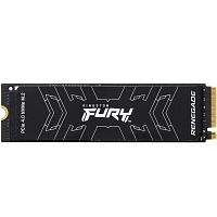 Твердотельный накопитель 2TB SSD Kingston Fury RenegadeM.2 22x80mm, NVMe, PCIe 4.0 x4, 3D TLC, R/W 7300/7000MB/s, IOPs 1 000 000/1 000 000, TBW 2000, DWPD 0.55, with Heat Spreader (SFYRD/2000G)