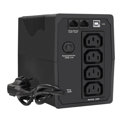 Exegate EX292774RUS ИБП ExeGate SpecialPro UNB-800.LED.AVR.4C13.RJ.USB фото 2