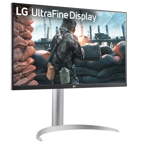 Монитор 27 LG 27UP650K-W/ LG 27UP650K-W 27 IPS monitor, 3840x2160, 400cd/m2, 16:9, 5мс (GtG), HDMIx2, DP, Headphone Out, 60Hz, 178/178, внешний БП, VESA 100x100, HAS 110mm, white/silver/black фото 3
