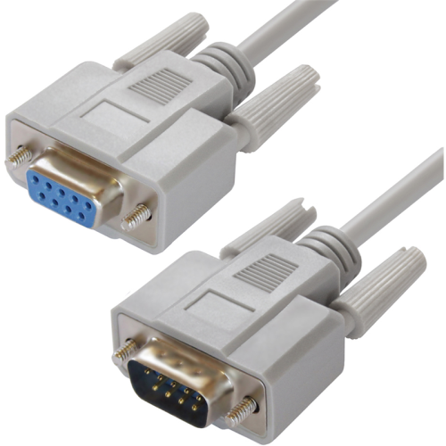 Greenconnect Удлинитель 1.0m RS-232/RS-232 9M/9F, Premium GCR-DB9CM2F-1.0m, серый 30 AWG