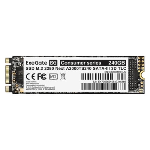 ExeGate SSD M.2 240GB Next Series EX280469RUS фото 2