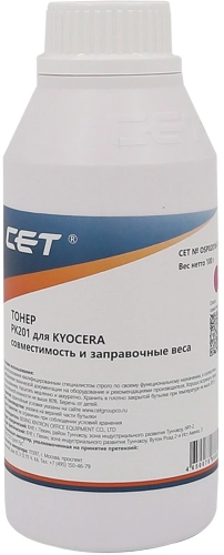 Тонеры и девелоперы Тонер PK201 для KYOCERA ECOSYS P6030cdn/M6026cdn (CET) Magenta, 100г/бут, OSP0201M-100