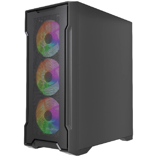 Powercase Mistral X4B, Tempered Glass, 4x 120mm FRGB Fans, чёрный, ATX (CMXB-L4) фото 3