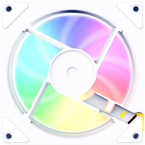 Вентилятор для корпуса Bloody CF-11 LCD ARGB 120х120x25 белый 4-pin 32дБ (упак.:1шт) (CF-11-ARGB120-WH) Ret фото 6