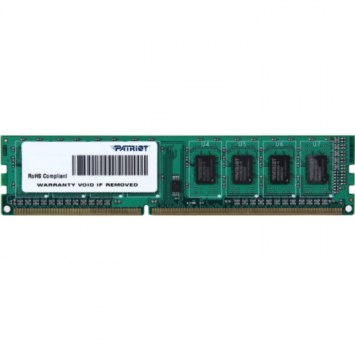 Модуль памяти Patriot DDR3 4GB DIMM PC-10600 1333MHz CL9 240 pin 1.5V (PSD34G133381)