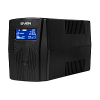 UPS SVEN Pro 650 (90Вт, LCD, USB, RG-45, 2 евро розетки) (SV-013844)