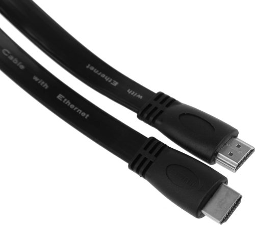 Кабель аудио-видео High Speed ver.1.4 Flat HDMI (m)/ HDMI (m) 2м. черный (335144) (335144#MLN)