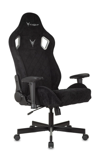 Кресло игровое Knight Outrider черный Light-20 с подголов. крестов. металл (KNIGHT OUTRIDER LTD) фото 15