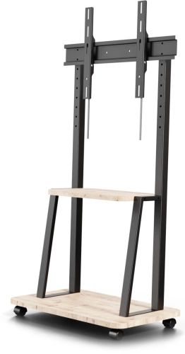 Стойка для телевизора Holder PR-108 черный/дуб 32-65 макс.40кг напольный мобильный
