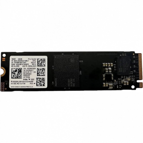 Твердотельный накопитель/ Samsung SSD PM9B1, 256GB, M.2(22x80mm), NVMe, PCIe 4.0 x4, R/ W 3300/ 1250MB/ s, IOPs 224 000/ 400 000 (12 мес.) (MZVL4256HBJD-00B07)