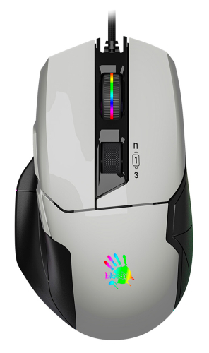 Мышь A4Tech Bloody W70 Max белый/ черный оптическая (10000dpi) USB (10but) (W70 MAX (PANDA WHITE))