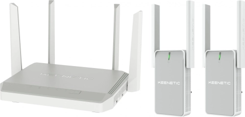 Роутер беспроводной Keenetic Peak (KN-2710 + KN-3311X2) AC2600 10/ 100/ 1000BASE-TX/ SFP/ 4g ready серый