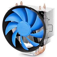 Вентилятор Deepcool GAMMAXX 300 (708124) {24} (Height 135.7mm, 6mm x 3pcs, Fan 120mm, 900;1600RPM ±10%, < 21 dB(A), 4-pin, TDP 130W, Al+Cu, Latch, Socket AMD AM4/ Intel LGA1200/ 115x) (DP-MCH3-GMX300)