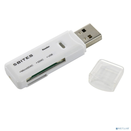 5bites Устройство ч/ з карт памяти RE3-200WH USB3.0 / SD / TF / USB PLUG / WHITE