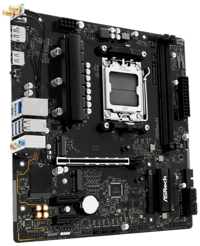 Материнская плата Asrock A620AM-X WiFi Socket AM5 AMD A620A 2xDDR5 mATX AC`97 8ch(7.1) 2.5Gg RAID+HDMI+DP фото 2