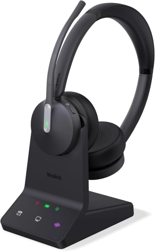 Гарнитура YEALINK WH64 Dual UC Дуо, Беспроводная, HD звук, 160м DECT, Bluetooth, Шумоподав,