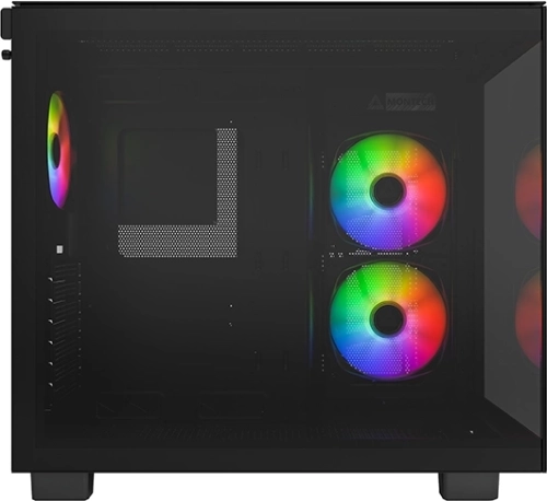 Корпус Montech King 65 PRO черный без БП ATX 8x120mm 6x140mm 2xUSB3.0 audio bott PSU (KING 65 B PRO) фото 3