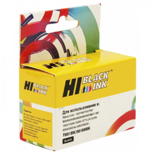 Картридж Hi-Black HB-T0511 черный (для Epson Stylus Color 740/760/800/1160/1520) (153017120)