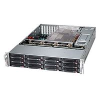 Корпус SuperMicro SuperMicro CSE-826BAC4-R920LPB 2U, LP, E-ATX, 920 Вт, 8x 3.5-inch SAS3/ SATA3 HDD/ SSD and 4x SAS3/ SATA3/ NVMe, черный