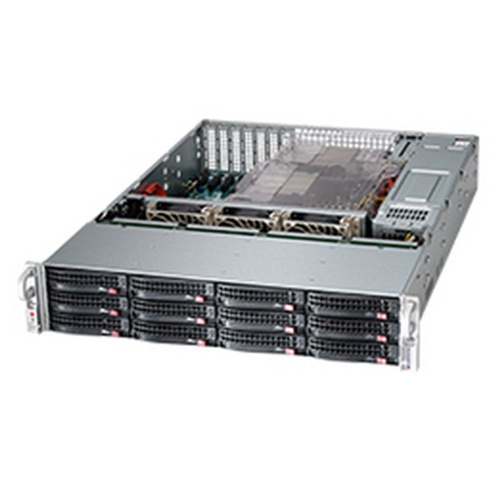 Корпус SuperMicro SuperMicro CSE-826BAC4-R920LPB 2U, LP, E-ATX, 920 Вт, 8x 3.5-inch SAS3/ SATA3 HDD/ SSD and 4x SAS3/ SATA3/ NVMe, черный