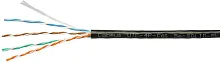 Кабель информационный Cabeus UTP-4P-CAT.5E-SOLID-BK кат.5E U/UTP 4 пары PVC внутренний 305м черный