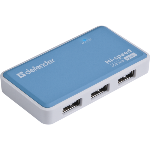 Defender Универсальный USB разветвитель Quadro Power USB2.0, 4порта, блок питания2A (83503)