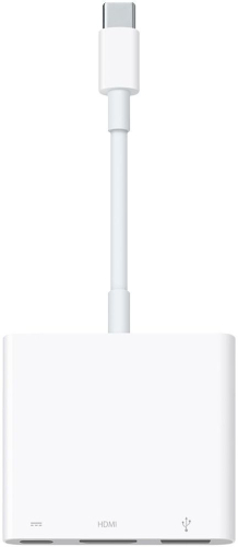 Переходник Apple A2119 MUF82FE/ A USB (f)/ USB Type-C (f)/ HDMI (f)-USB Type-C (m) 0.11м белый (MUF82FE/A)