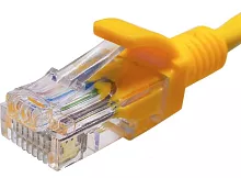 Патч-корд Suprlan 10-0163 UTP RJ-45 вил.-вилка RJ-45 кат.5E 2м желтый LSZH 26AWG
