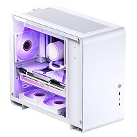 Корпус без блока питания/ Case JONSBO U4 Mini, Mini-Tower, TG, no fan, 1xUSB-A 3.0 + 1xUSB-C 3.2, mATX, mITX White (U4MINI WHITE)