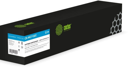 Картридж лазерный Cactus CS-WC7132C 006R01273 голубой (8000стр.) для Xerox WC 7132/7232/7242