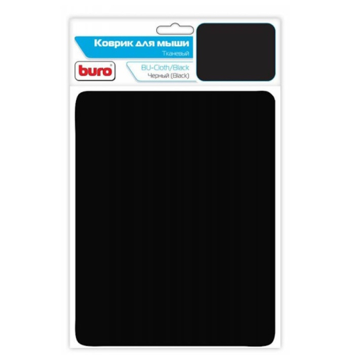 *Коврик для мыши Buro BU-CLOTH черный 230x180x3мм (BU-CLOTH/ BLACK) (BU-CLOTH/BLACK) фото 2