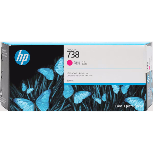 Картридж/ HP 738 300-ml Magenta DesignJet Ink Cartridge (676M7A)