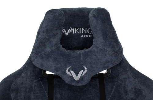 Кресло игровое Zombie VIKING KNIGHT Fabric синий Light-27 с подголов. крестов. металл (VIKING KNIGHT LT27) фото 9