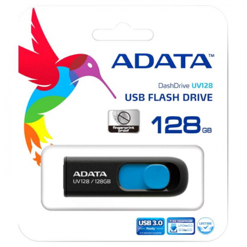 Флеш накопитель 128GB ADATA DashDrive UV128 USB 3.0 (AUV128-128G-RBE) фото 4