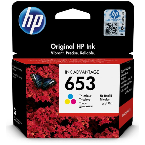 Картридж HP 653 Ink Advantage трехцветный (3YM74AE)