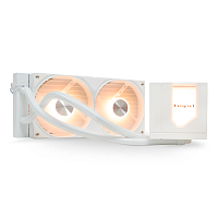Водяное охлаждение для процессора/ Water Cooling System HSPD W1240 ARGB WHITE (280, 240mm, White, ARGB/ Fans: 2x120mm, 71CFM, 27dBA, 1800RPM/ Pump height 62mm, 30dBA, 2500RPM, Rad thickness 27mm/ S: 1 (W1240-WHAA)