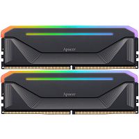 Модуль памяти Apacer 64GB DDR5 5200 DIMM OC NOX RGB w/ HS, kit 2x32GB CL40, 1.25V (AH5U64G52C522NBAA-2)