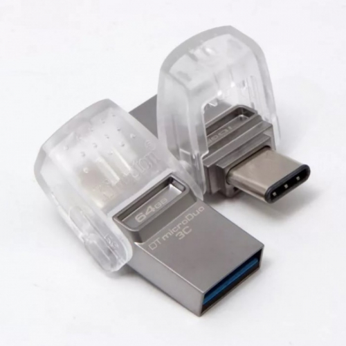 Kingston 64GB DT microDuo 3C. USB 3.0/3.1 + Type-C flash drive (DTDUO3C/64GB) фото 2